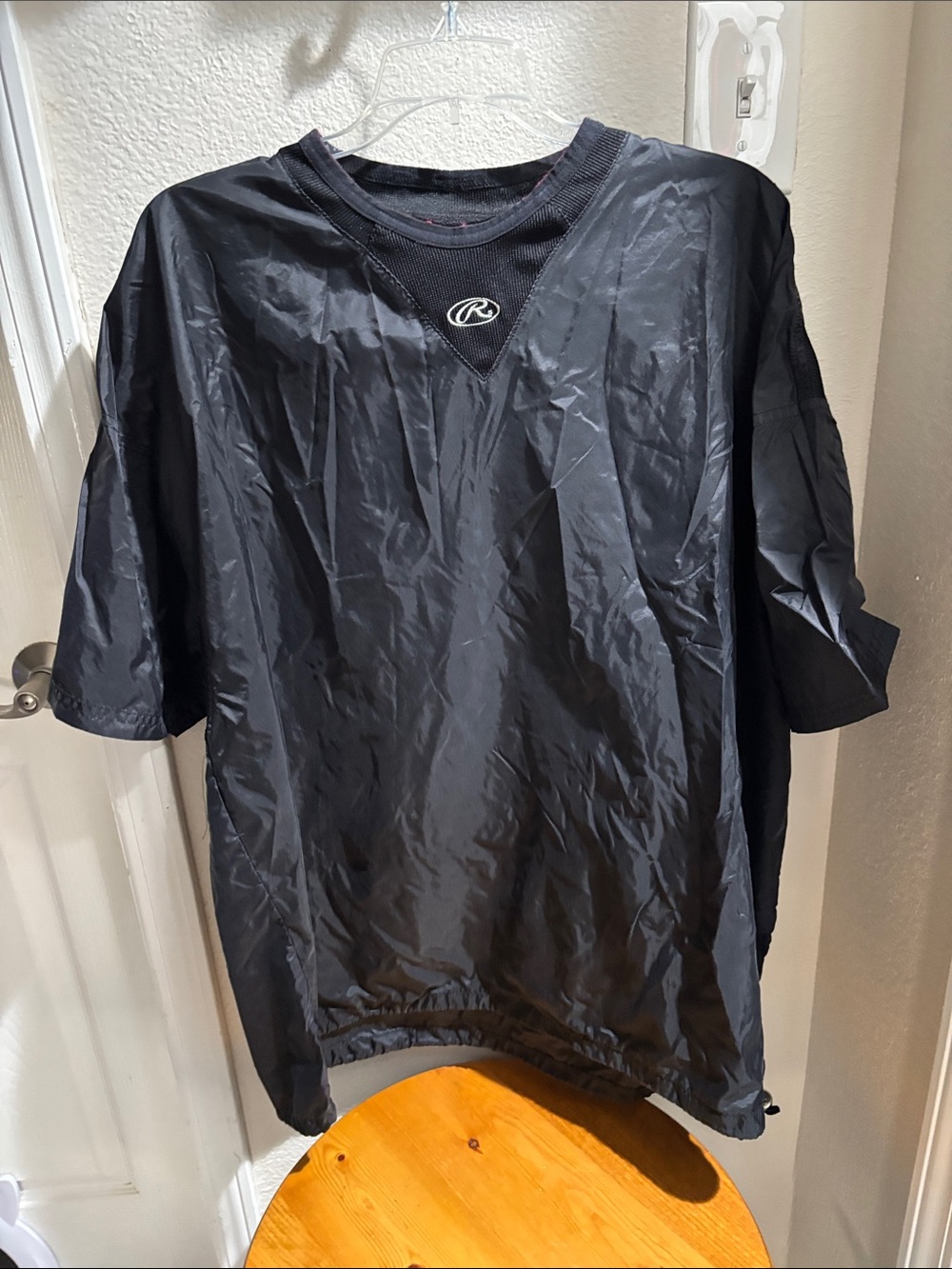 Rawlings Black Short-Sleeve Athletic Pullover Shirt XL